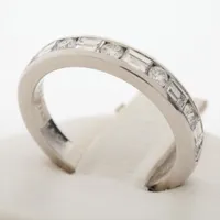 ティファニー ハーフサークル ビーズセッティング ダイヤ リング Pt950