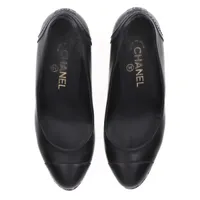 シャネル ココマーク レザー パンプス 36.5C レディース ブラック