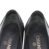 シャネル ココマーク レザー パンプス 36.5C レディース ブラック