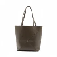 ロエベ スクエアバスケット スモール ラフィア×レザー カゴバッグ