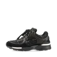 シャネル ココマーク 15B レザー スニーカー 35 レディース ブラック