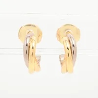 カルティエ トリニティ ピアス 750(YG×PG×WG) 4.4g A4073252｜中古