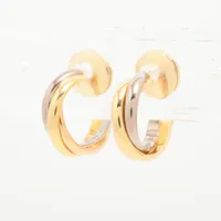 カルティエ トリニティ ピアス 750(YG×PG×WG) 4.4g A4073252｜中古