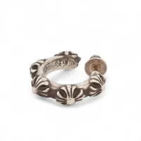 クロムハーツ クロスバンド ピアス(片耳用) 925×14K 5.4g A4073677