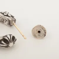 クロムハーツ クロスバンド ピアス(片耳用) 925×14K 5.2g A4073678