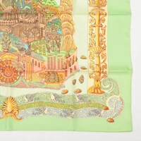 エルメス カレ90 L ATLANTIDE アトランティス大陸 スカーフ シルク