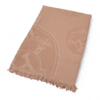 エルメス ニューリブリス ストール カシミヤ×シルク ベージュ A4074142