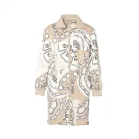 エルメス 24AW コットン ワンピース 40 レディース ブルー 4H0576DB