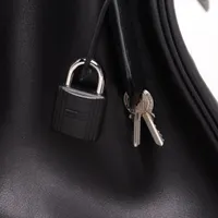 Hermès Haut A Courroies 40 Lock Evergrain Black Silver Metal