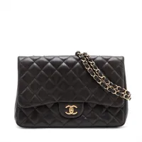 CHANEL シャネル/デカマトラッセ34ダブルフラップチェーンショルダー/キャビアスキン/A58601/155*****/シャネル/Bランク/84【中古】 シャネル デカマトラッセ34 マキシ キャビアスキン ダブルフラップ