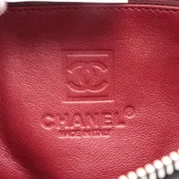 シャネル マトラッセ ラムスキン クラッチバッグ ブラック シルバー