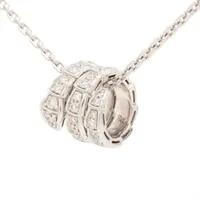 ブルガリ セルペンティ ヴァイパー ダイヤ ネックレス 750(WG) 13.1g