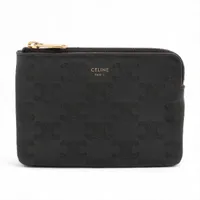 セリーヌ トリオンフ スモールフラップウォレット レザー 財布