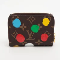 ヴィトン LV×YK ポルトフォイユ ルー M81981 ブラウン×レッド