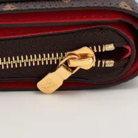 ヴィトン LV×YK ポルトフォイユ ルー M81981 ブラウン×レッド