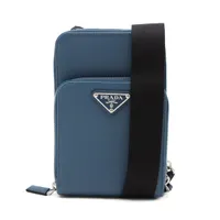 【新品同様・現行✨】プラダ ケース サフィアーノ レザー トライアングル 国内配送【PRADA】サフィアーノ トライアングル/カードケース (PRADA