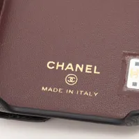 シャネル マトラッセ キャビアスキン iPhoneケース ブラック ゴールド