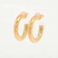 ティファニー フープ ピアス 750(YG) 2.7g A4075731｜中古ブランド品