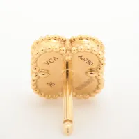 新品　ヴァンクリーフ&アーペル スウィートアルハンブラオニキスYGピアス Van Cleef ＆ Arpels 美品 ヴァンクリーフ & アーペル ヴィンテージ