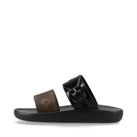 ヴィトン サンバスライン ラバー サンダル 35 レディース ブラック