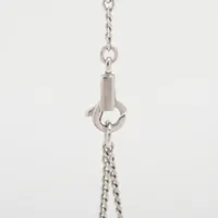 セリーヌ トリオンフ ネックレス メタル×ラインストーン シルバー