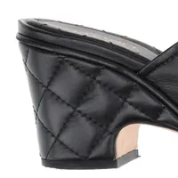 シャネル ココマーク マトラッセ レザー サンダル 36C レディース