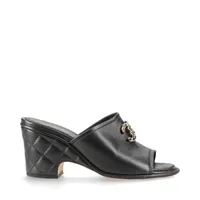 シャネル ココマーク マトラッセ レザー サンダル 36C レディース