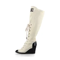 シャネル ココマーク レザー ロングブーツ サイズ不明 レディース