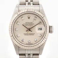 ロレックス レディ デイトジャスト 69174G SS×WG SS AT シルバー文字盤