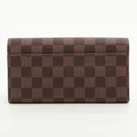 ヴィトン ダミエ ポルトフォイユサラ N60114 ローズバレリーヌ 財布