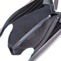 グッチ GGスプリーム 408831 PVC×レザー ラウンドジップウォレット