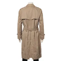 希少 90s バーバリーズ 金タグ 絹 シルクトレンチコート ベルト付 used バーバリーズ コットン トレンチコート サイズ不明 メンズ ベージュ