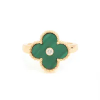 ヴァンクリーフ&アーペル ヴィンテージアルハンブラ マラカイト ダイヤ