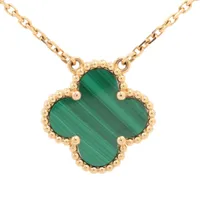 ヴァ‌ンク‌リーフ‌＆アー‌ペル カルセドニー ネックレス VCARD34900 Van Cleef & Arpels ヴァンクリーフ＆アーペル K18 750WG ヴィンテージ
