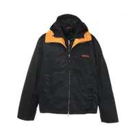 グッチ レザー×シルク レザージャケット 50 メンズ ブラウン 474055