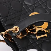 クリスチャン ディオール レディディオール カナージュ 2way ハンドバッグ クリスチャンディオール レディディオール カナージュ ラージ レザー