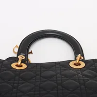 クリスチャン ディオール レディディオール カナージュ 2way ハンドバッグ クリスチャンディオール レディディオール カナージュ レザー 2WAY