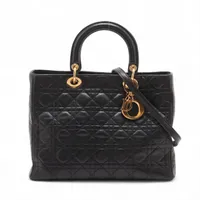 クリスチャンディオール レディディオール カナージュ ラージ レザー