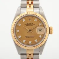 ロレックス レディ デイトジャスト 69173G SS×YG SS×YG AT シャンパン文字盤