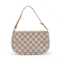 ヴィトン ダミエ アズール ポシェットアクセソワール N41207 ホワイト