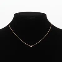 カルティエ ダムール SM ダイヤ ネックレス 750(YG) 2.8g A4079023