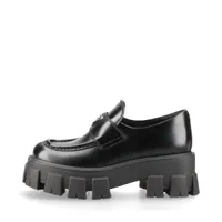 プラダ モノリス レザー ローファー 6 メンズ ブラック 2DE129 袋あり