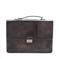 ベルルッティ ガスパール レザー ビジネスバッグ ブラック A4079249