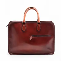 ベルルッティ エミーオ レザー ビジネスバッグ ブラウン A2344109