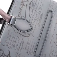 ベルルッティ カリグラフィ トゥジュール レザー トートバッグ グレー