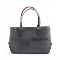 ベルルッティ カリグラフィ トゥジュール レザー トートバッグ グレー