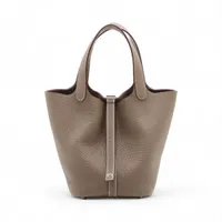 エルメス ピコタンロック18 PM トリヨンクレマンス エトゥープ