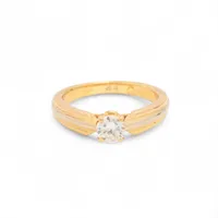 カルティエ トリニティ ソリテール ダイヤ リング 750(YG×PG×WG) 4.1g