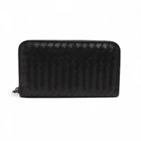 ボッテガヴェネタ イントレチャート レザー ラウンドジップウォレット