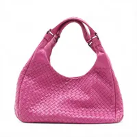 ボッテガヴェネタ レザー ショルダーバッグ ピンク A-8464 ボッテガヴェネタ レザー ショルダーバッグ ピンク A-8464 ピンク系